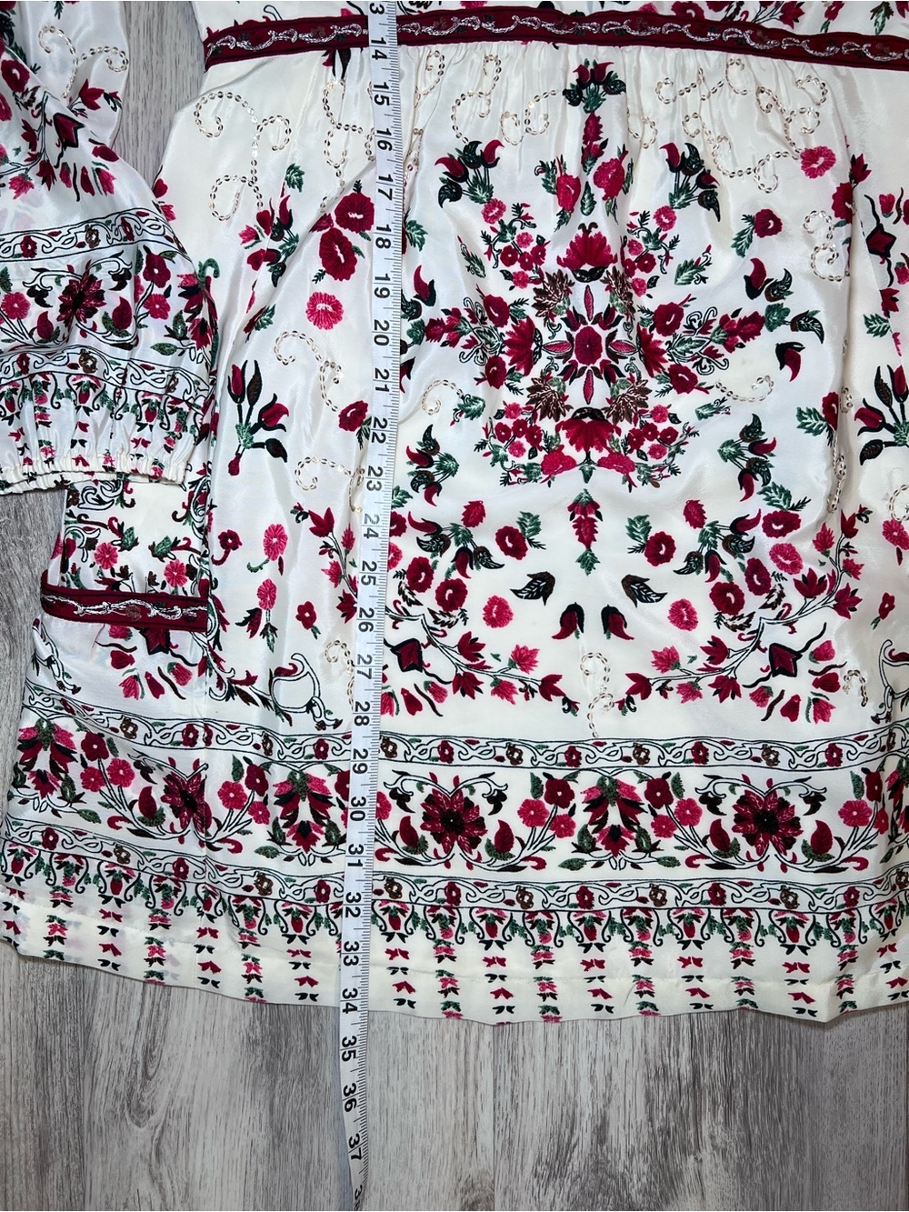 Free People Russian Doll Sparkly Bohemian Mini Dress Size 8 - Picture 12 of 15